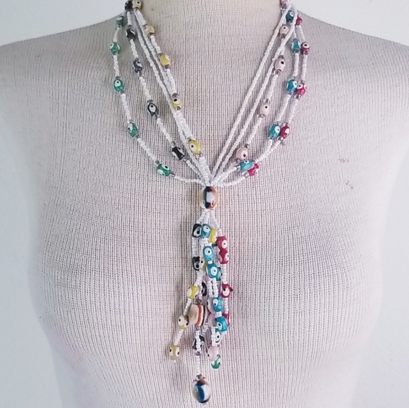 Jewelry - Evil Eye Shell Necklace